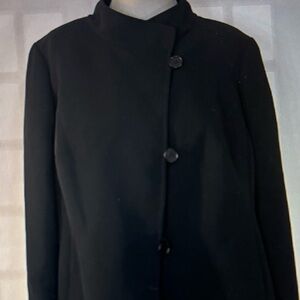 Talbots Asymmetric Black Blazer/Jacket. Sz14W